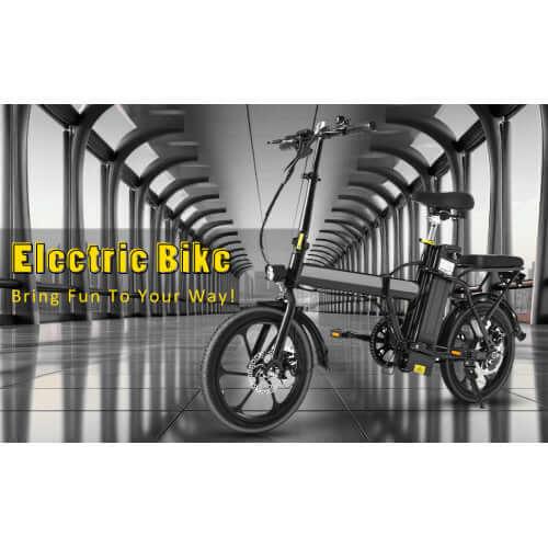 Tyooteriw Folding Electric Bike for Adults with 500W Motor